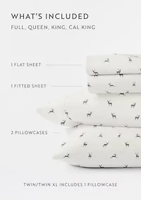 Ultra Soft Reindeer Patterned Christmas Sheet Set