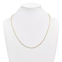 14K Yellow Gold Polished Bar Link 23.5-inch Necklace