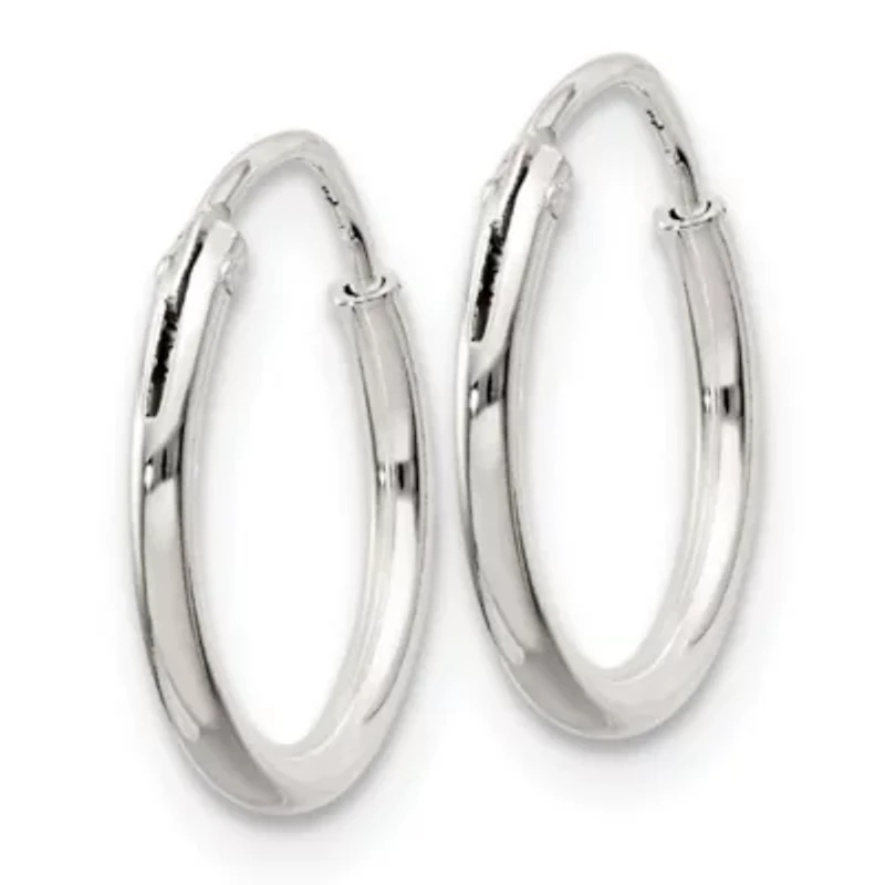 Sterling Silver 1.3mm Endless Hoop Earrings