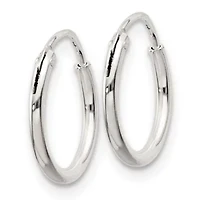 Sterling Silver 1.3mm Endless Hoop Earrings