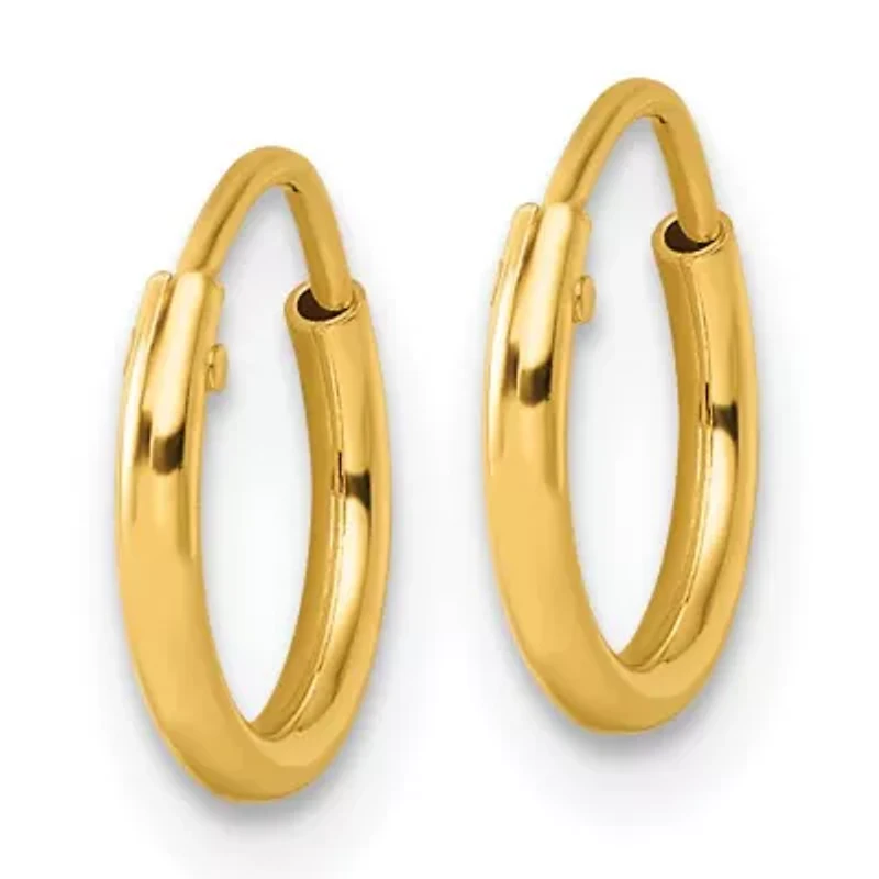 Sterling Silver 1.3mm Endless Hoop Earrings