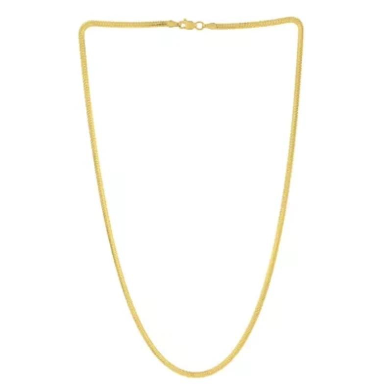 14K 16' Oval Snake Chain with lobster clasp