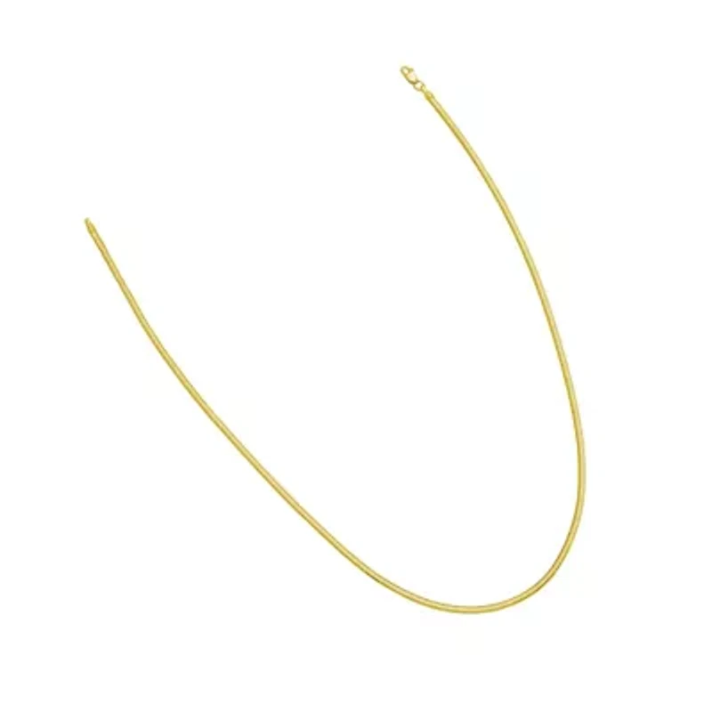 14K 16' Oval Snake Chain with lobster clasp