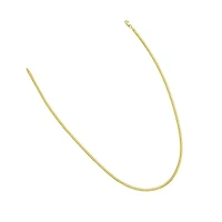 14K 16' Oval Snake Chain with lobster clasp