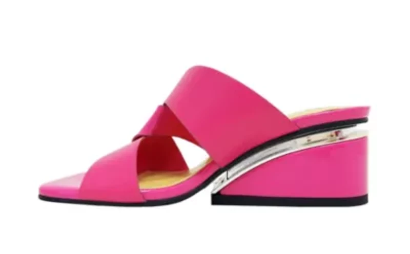 Magical, Metallic Trim Wedge Sandal