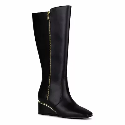Morgan, Metal Trim Wedge Tall Boot