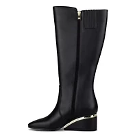 Morgan, Metal Trim Wedge Tall Boot