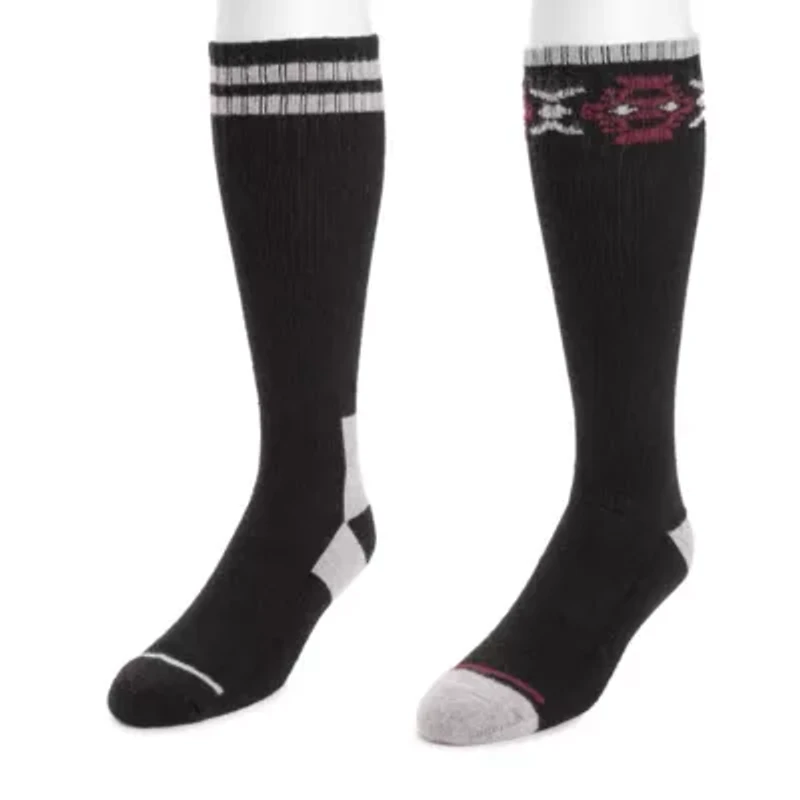 2PK Wool Blend Compression Knee-High Socks