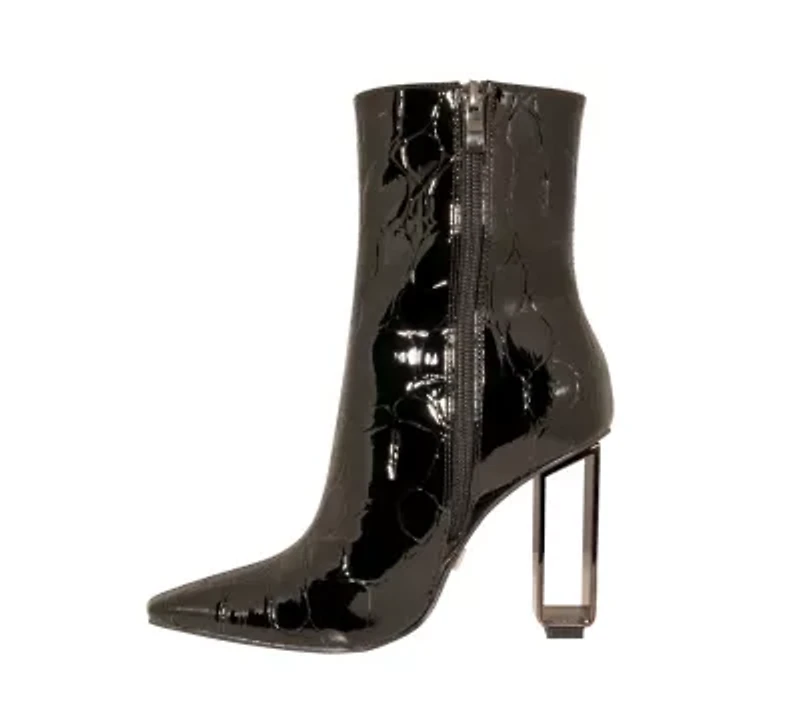Palladium, Geometric Metal Heel Bootie