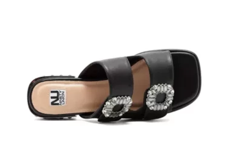 Resort, Double Jewel Buckle Sandal