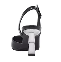 Rain, Metallic Heel Slingback