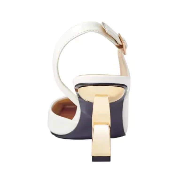 Rain, Metallic Heel Slingback