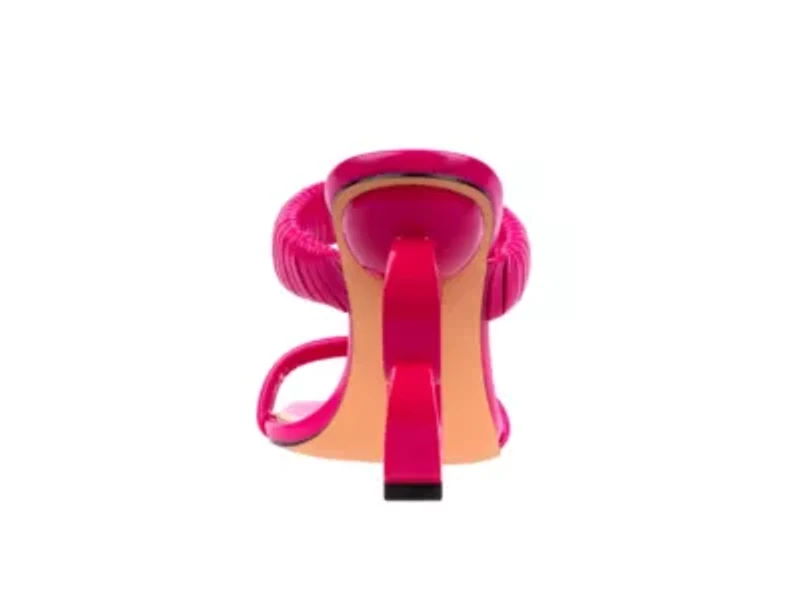 Raddle, Metallic Heel Pleaded Two Band Slide