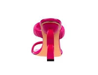 Raddle, Metallic Heel Pleaded Two Band Slide