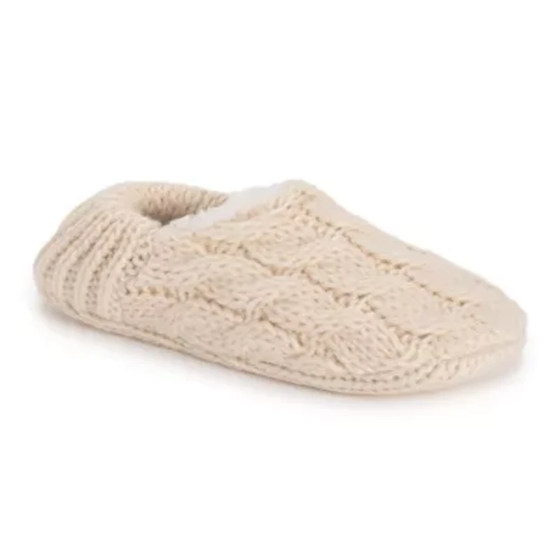 Chunky Ballerina Slipper With Ribbed Heel