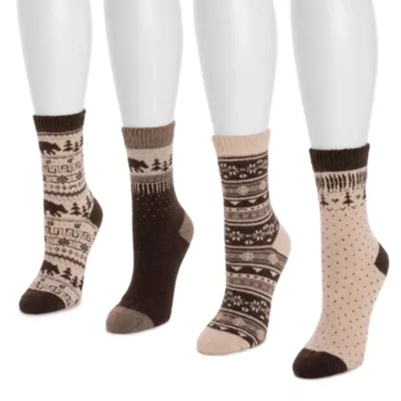 4 Pack Holiday Boot Socks