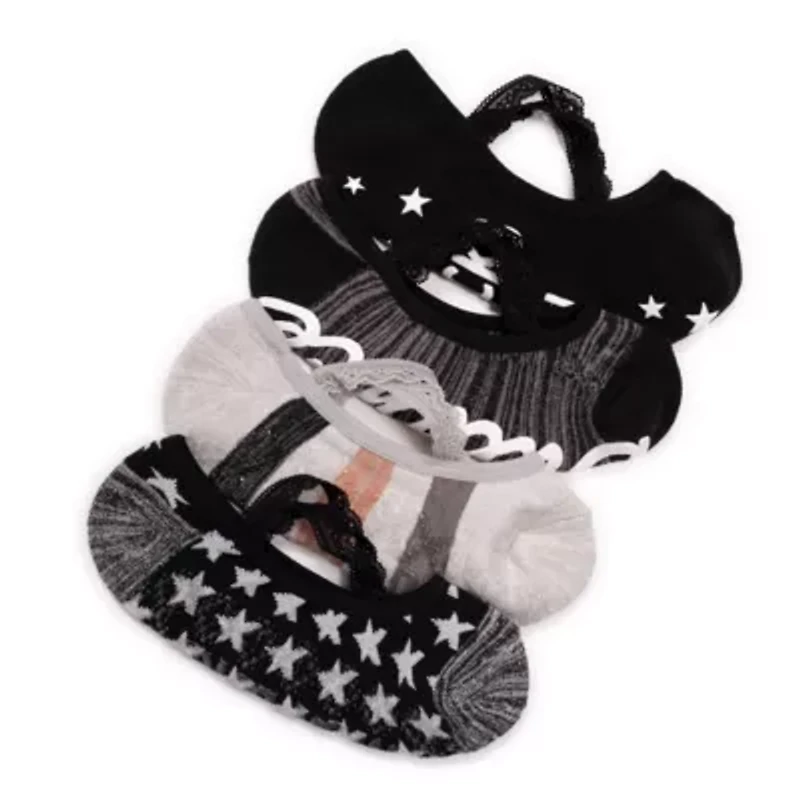 Studio Socks - Criss Cross Ballerina 4PK