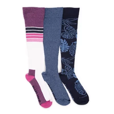 3 Pack Cotton Compression Knee-High Socks