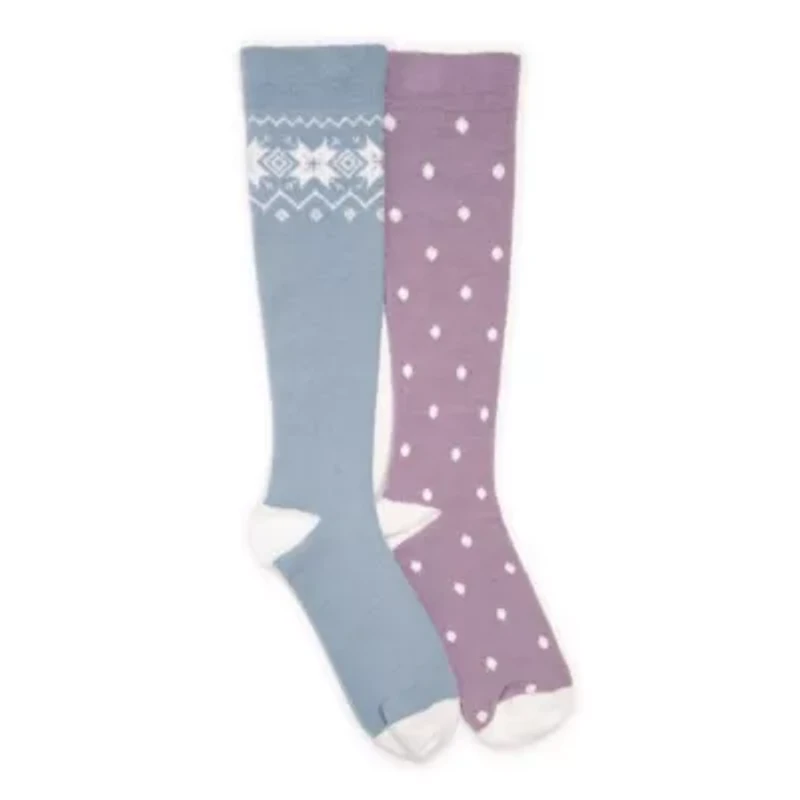 2 Pack Tall Compression Cozy Sock