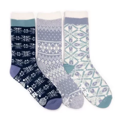 Tall Cozy Lined Lounge Sock 3 Pack