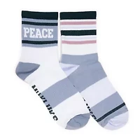 Studio Socks - Quarter Crew Nylon Compression 2 Pack