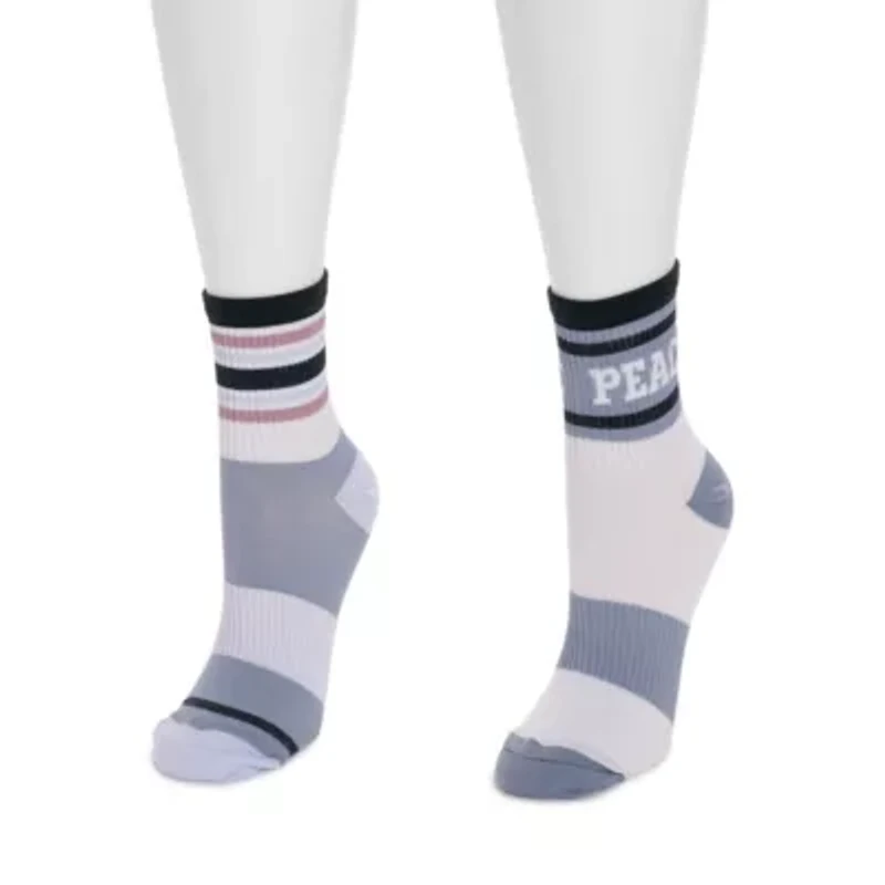 Studio Socks - Quarter Crew Nylon Compression 2 Pack