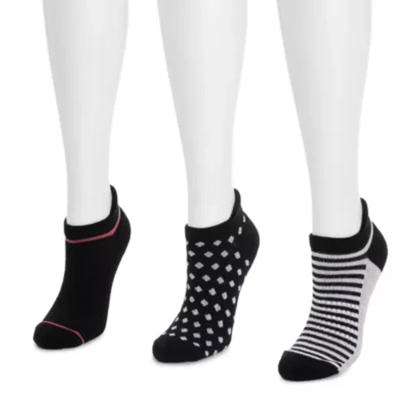 3 Pack Cotton Compression Ankle Socks