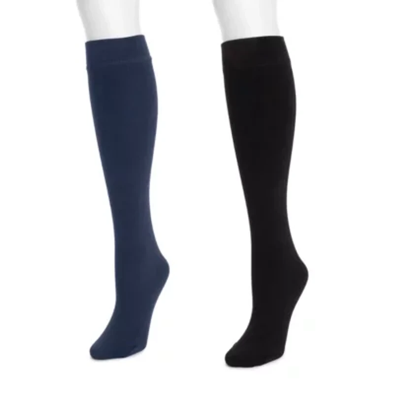 2 Pack Fleece Lined Knee High Socks