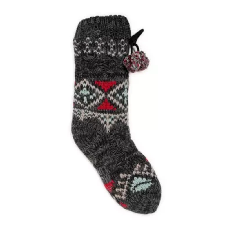 Chunky Fairisle/Cable Mix Cabin Socks