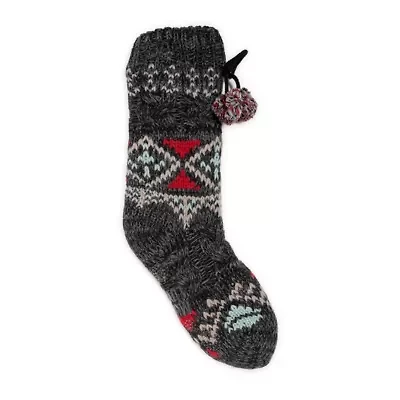 Chunky Fairisle/Cable Mix Cabin Socks