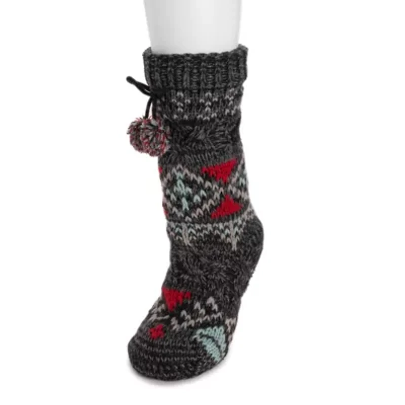 Chunky Fairisle/Cable Mix Cabin Socks