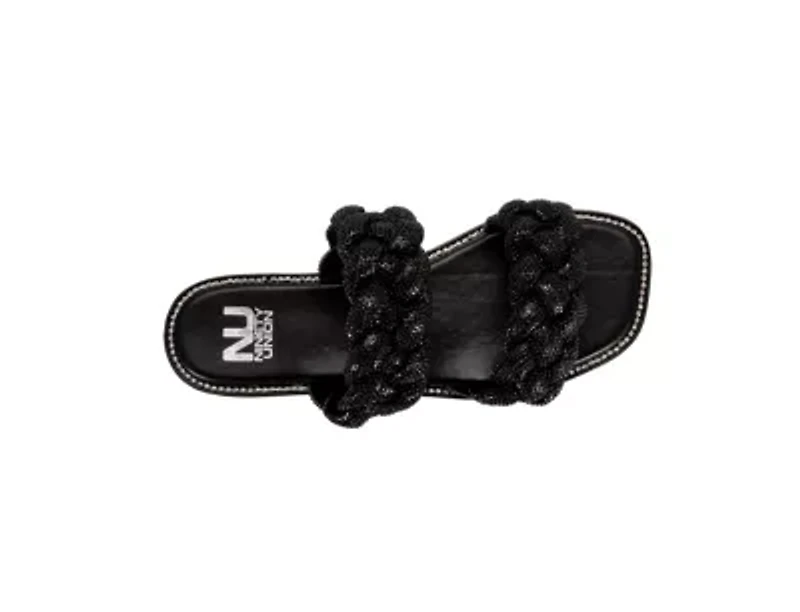 Sunrise, Two Straps, Rhinestone Flat Sandal