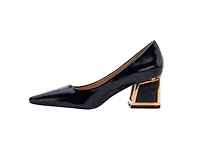 Blink, Square Toe Pump On A Architectural Heel