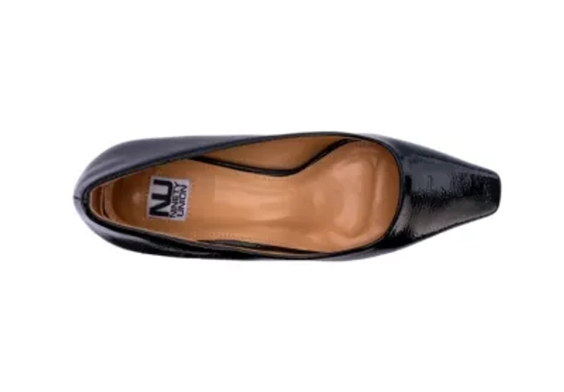 Blink, Square Toe Pump On A Architectural Heel