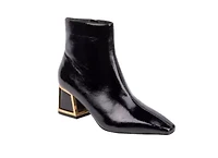Brooke, Metallic Block Heel Ankle Bootie