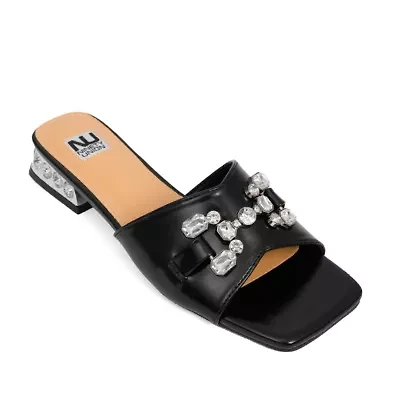 Charm, Jewel Heel Slide With Large Ornament