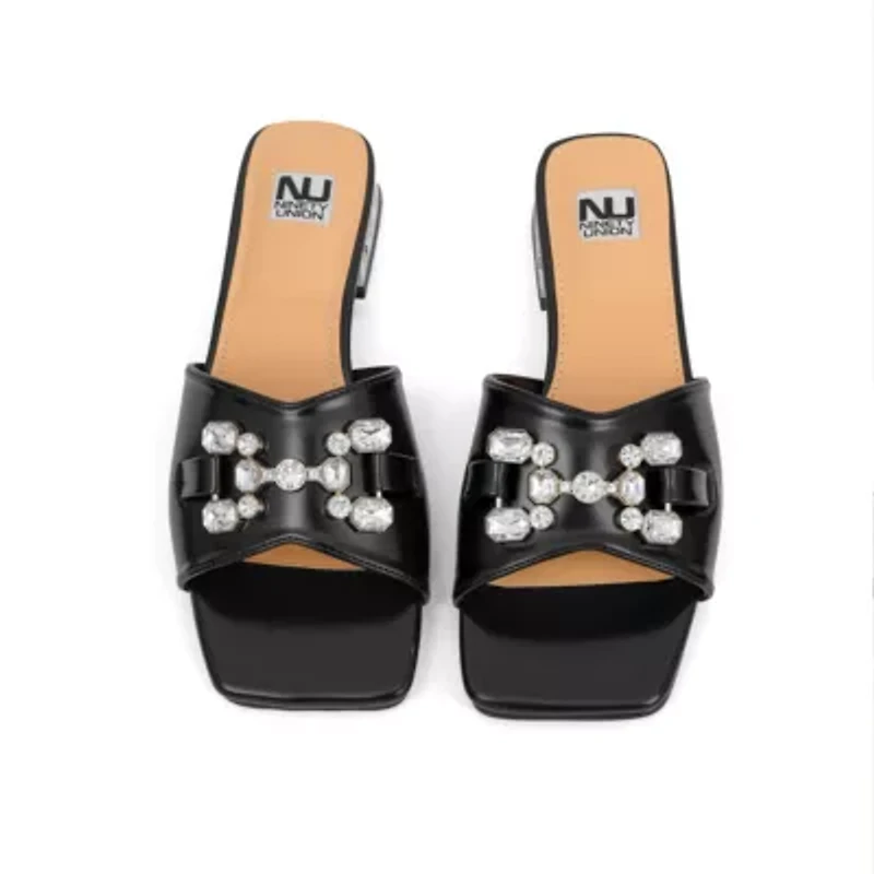 Charm, Jewel Heel Slide With Large Ornament