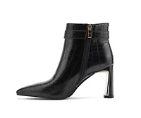 Groovy, Metallic Heel Croc Bootie