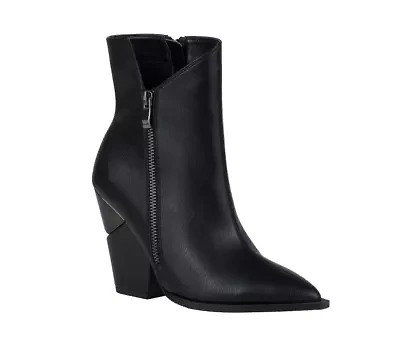 Galaxy, Side Zipper Metal Heel Bootie