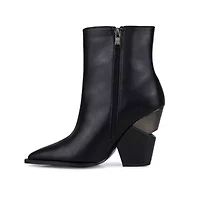 Galaxy, Side Zipper Metal Heel Bootie