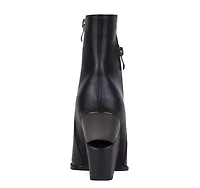 Galaxy, Side Zipper Metal Heel Bootie