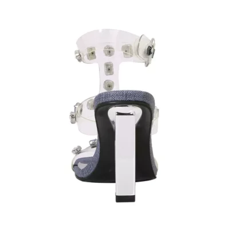 Gem, Metal Heel Jewel Sandal