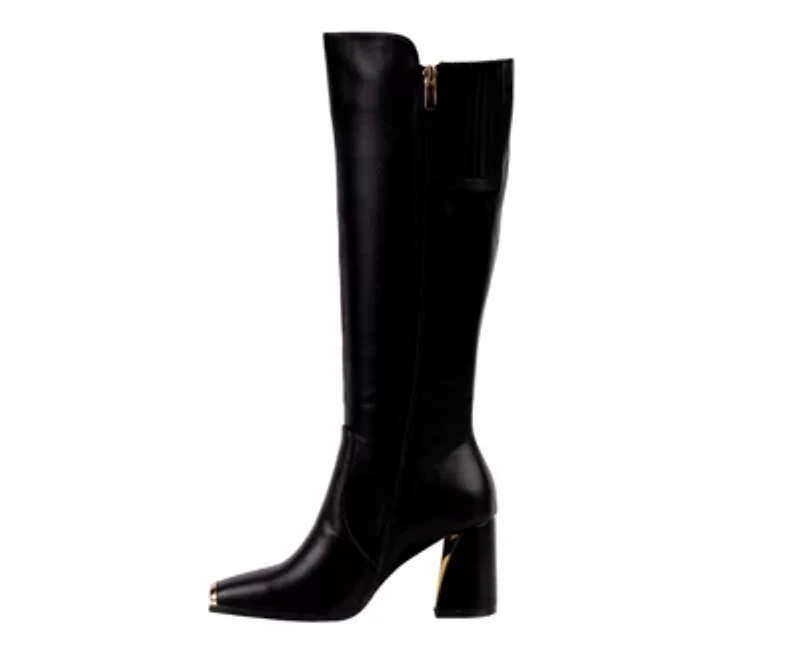 Link, Metal Insert, Block Heel, Tall Boot