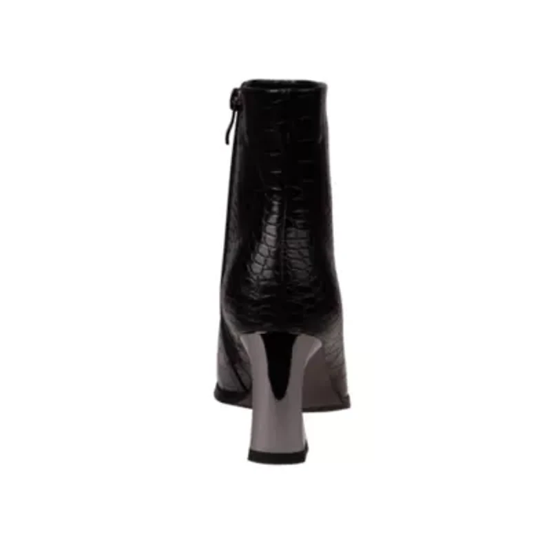 Lima, Metallic Heel & Metal Cap Toes Bootie