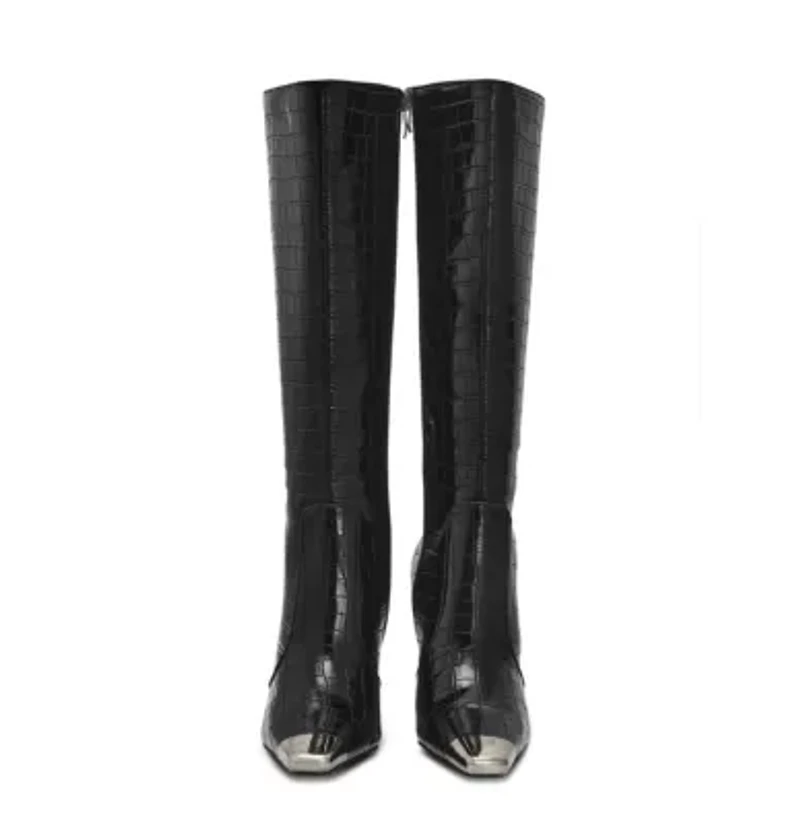 Jada, Metal Heel Cap Toe Tall Boot