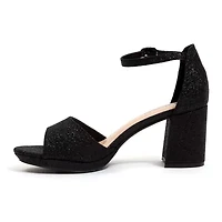 Jazzy, Small Platform, Mid Heel Glitz Pump