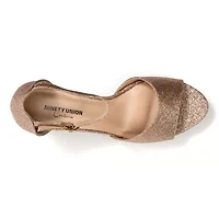 Jazzy, Small Platform, Mid Heel Glitz Pump