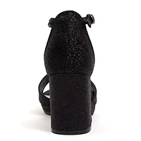 Jazzy, Small Platform, Mid Heel Glitz Pump