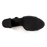 Jazzy, Small Platform, Mid Heel Glitz Pump