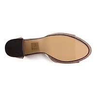 Jazzy, Small Platform, Mid Heel Glitz Pump